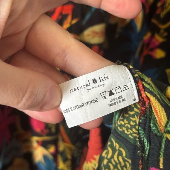 Natural Life Patti Mini Dress in black neon floral print - Picture 9 of 9